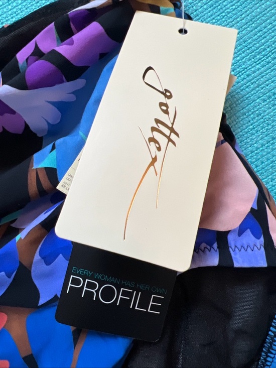 Gottex Women’s Shirred High Waist Bottom Tommy Control Bikini Sz 10 New #F - Picture 8 of 14